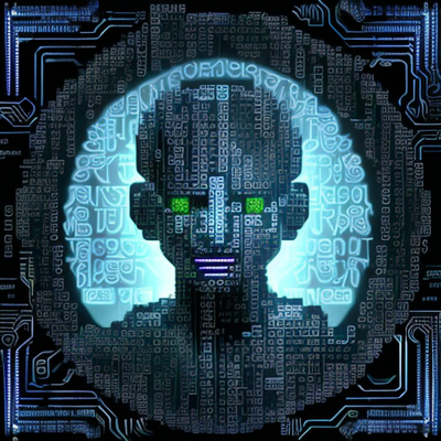 representation of irc-bot in matrix-style text