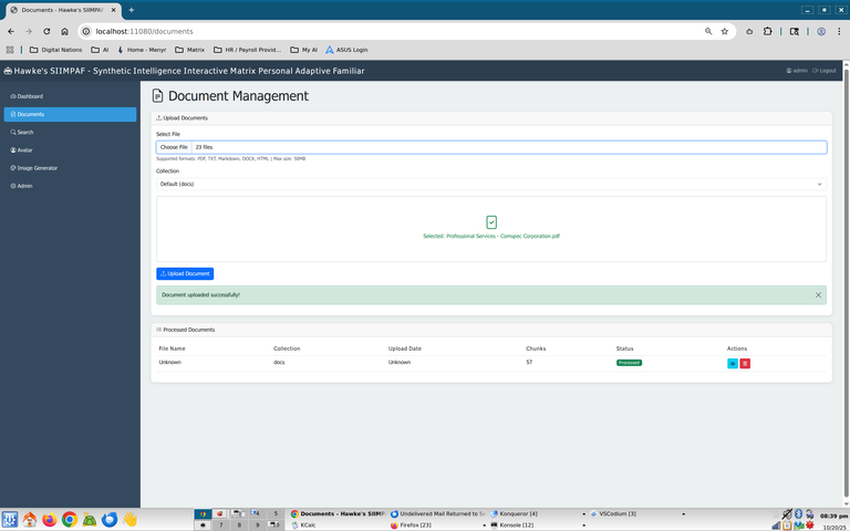 Hawke's AILCPH Document Management Dashboard