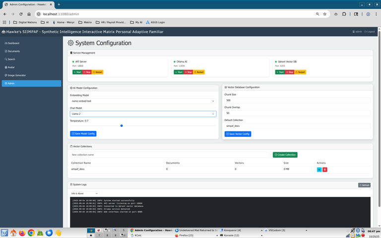 Hawke's AILCPH Administrator System Management Dashboard