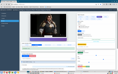 Hawke's SIIMPAF Photorealistic animated Avatar Dashboard